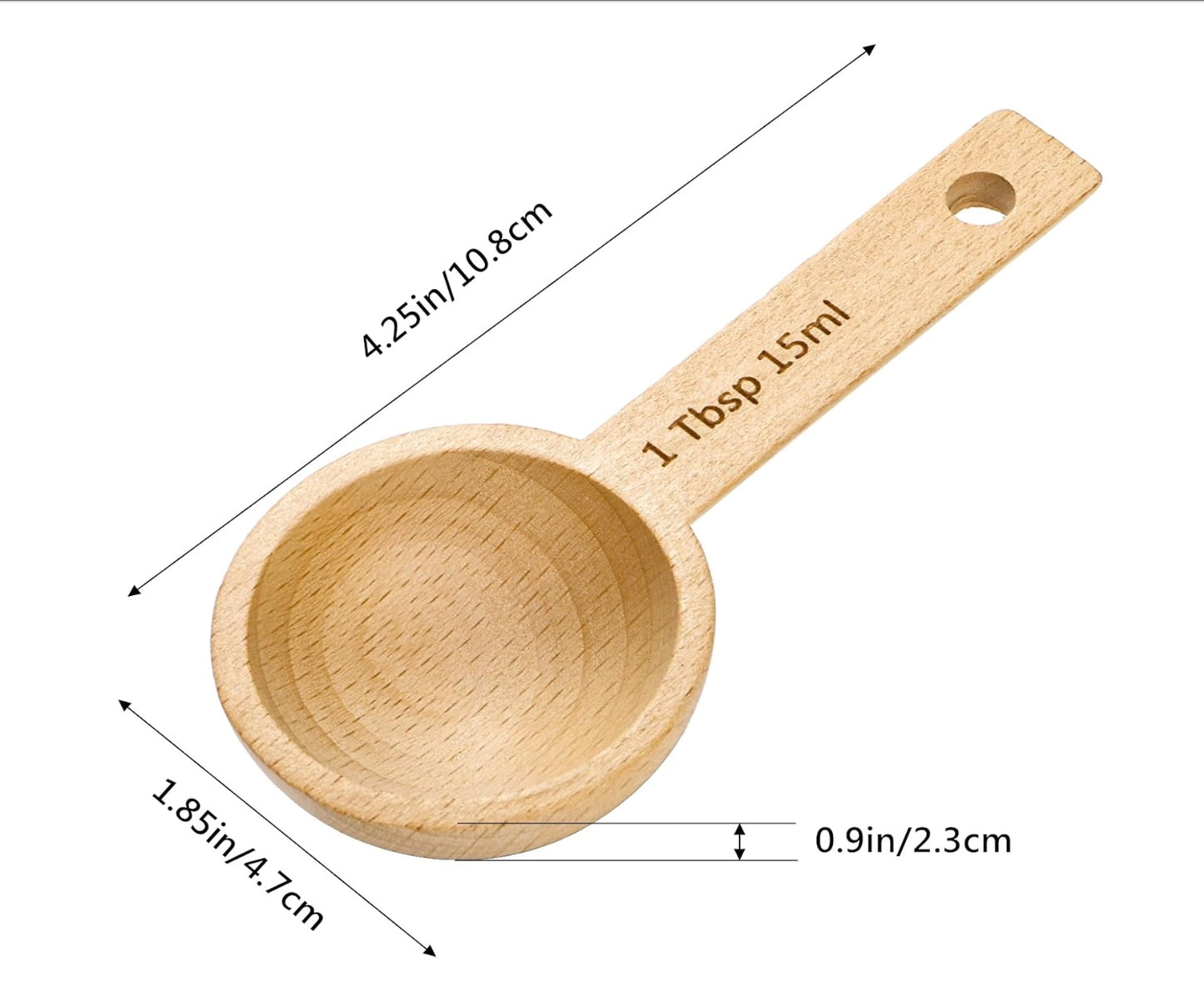 Handcrafted Beechwood Tea Measuring Spoon