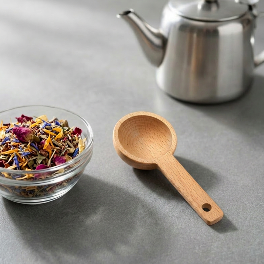 Handcrafted Beechwood Tea Measuring Spoon